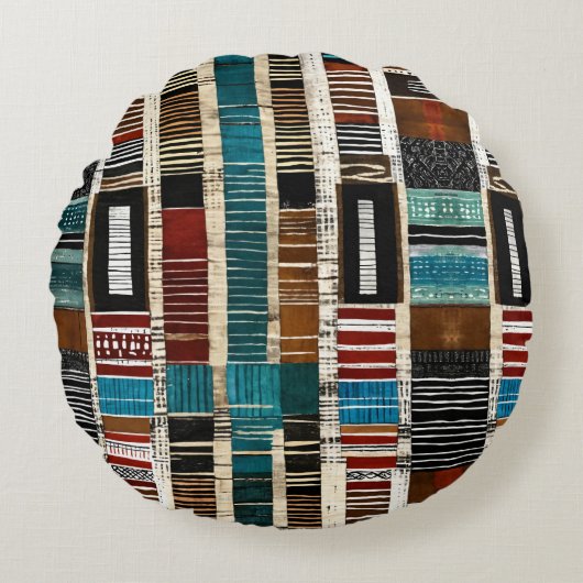 洗練されたラグジュアリーアカリブのフリカ島 ラウンドクッション (正面)