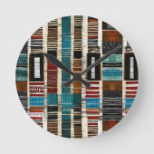 洗練されたラグジュアリーアカリブのフリカ島 ラウンド壁時計 (正面)