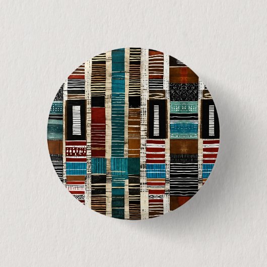 洗練されたラグジュアリーアカリブのフリカ島 缶バッジ (正面)