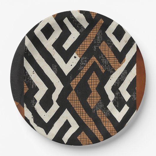 洗練されたラグジュアリーアカリブのフリカ紙プレート ペーパープレート (正面)