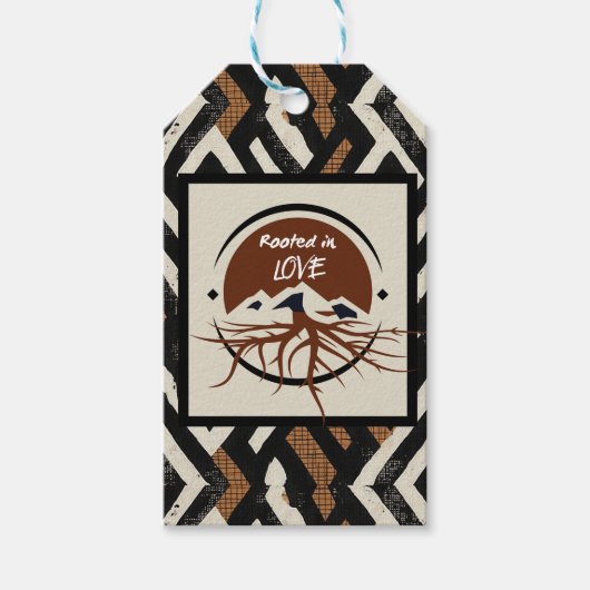 洗練されたラグジュアリーカリブのアフリカギフトラベル ギフトタグ (正面)