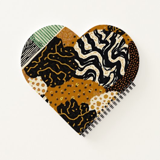 洗練されたラグジュアリー アフリカン アジアン カリブ ノートブック (裏面)