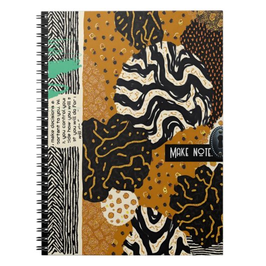 洗練されたラグジュアリー アフリカ アジア カリブ ノートブック (正面)