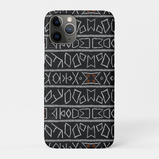 洗練されたラグジュアリー アフリカ・カリブ海のマッドクロス Case-Mate iPhoneケース (裏)