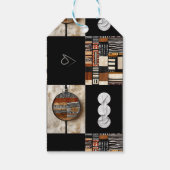 洗練されたラグジュアリー アフリカ カリブ ギフトタグ (裏面)