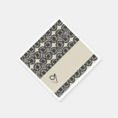 洗練されたラグジュアリー アフリカ カリブ スタンダードカクテルナプキン (角)