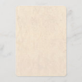 洗練されたラスティックな水彩花柄のウェディング案内 エンクロージャーカード (裏面)