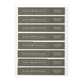 洗練されたラベルホリデーラブラーラベル ラップアラウンドラベル (シート)