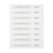 洗練されたラベルホリデーラブラーラベル ラップアラウンドラベル (シート)