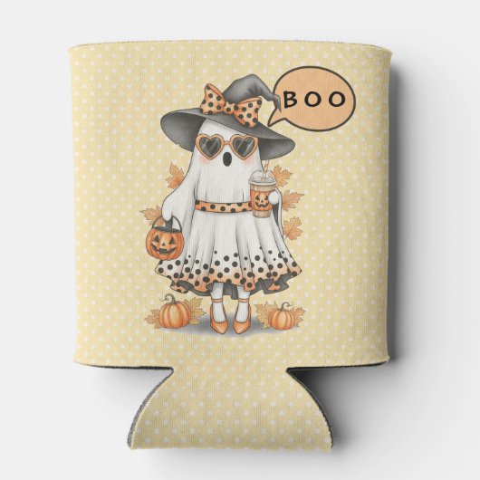 洗練されたレディ幽霊インパーティードレス 缶クーラー (裏面)