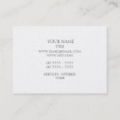 洗練されたワイヤー-インディゴ 名刺 (裏面)