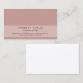 洗練されたヴィンテージカラー調和プロフェッショナル 名刺 (正面/裏面)