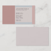 洗練されたヴィンテージカラー調和 名刺 (正面/裏面)