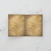 洗練されたヴィンテージ西感謝してい国あなた サンキューカード (内部)