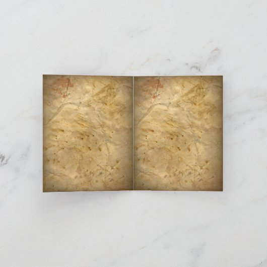 洗練されたヴィンテージ西感謝してい国あなた サンキューカード (内部)