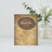 洗練されたヴィンテージ西感謝してい国あなた ポストカード (スタンド正面)