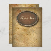 洗練されたヴィンテージ西感謝してい国あなた ポストカード (正面/裏面)