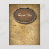 洗練されたヴィンテージ西感謝してい国あなた ポストカード (正面)