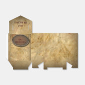 洗練されたヴィンテージ西部の田舎の結婚式 フェイバーボックス (折り畳みなし)