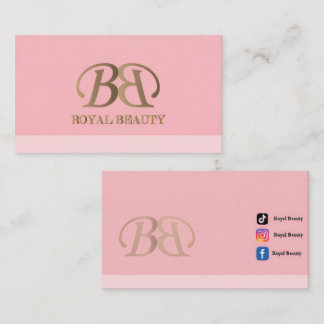 洗練された上品なロゴ「Elegant Royal Beauty」 名刺