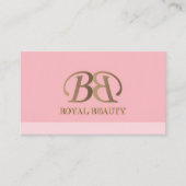 洗練された上品なロゴ「Elegant Royal Beauty」 名刺 (正面)