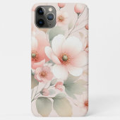 洗練された上品な繊細な水彩花 Case-Mate iPhoneケース (裏面)