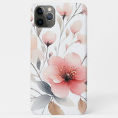 洗練された上品な繊細な水彩花 Case-Mate iPhoneケース (裏面)