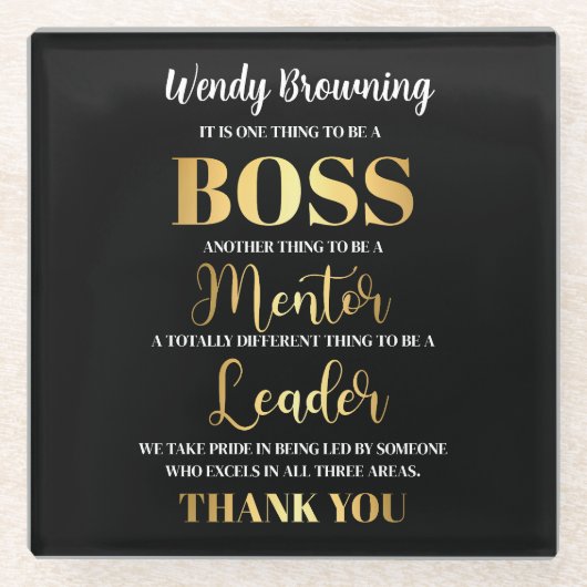 洗練された世界とブラックボスの評価 ガラスコースター (正面)