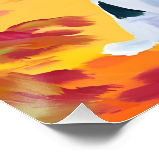 洗練された仲間:リージェンシーのアフロの女性と犬 ポスター (コーナー)