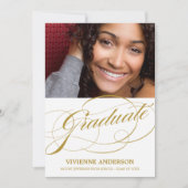 洗練された先輩%PIPE%の卒業のパーティの招待状 招待状 (正面)