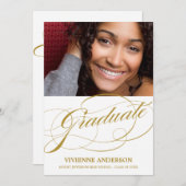 洗練された先輩%PIPE%の卒業のパーティの招待状 招待状 (正面/裏面)