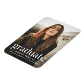 洗練された写真卒業 マグネット (左側)