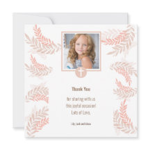 洗練された初めての聖体拝領の感謝カード