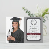 洗練された医学の卒業の写真カード 案内状 (スタンド正面)