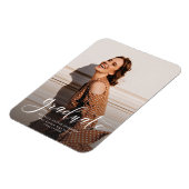 洗練された卒業写真スクリプト 卒業発表 マグネット (左側)