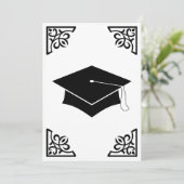 洗練された卒業帽発表 招待状 (スタンド正面)