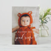 洗練された名付け親の提案カード 招待状 (スタンド正面)