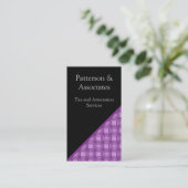 洗練された名刺ラベンダー 名刺 (スタンド正面)