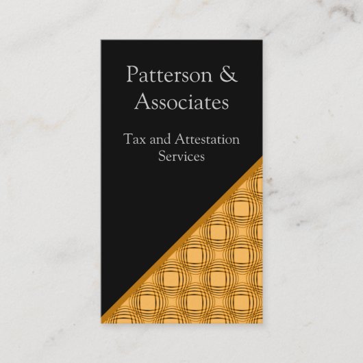 洗練された名刺、オレンジ 名刺 (正面)