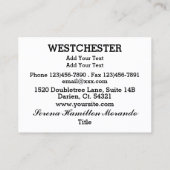 洗練された名刺 名刺 (裏面)