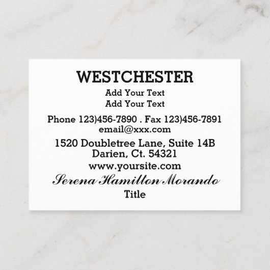 洗練された名刺 名刺 (裏面)