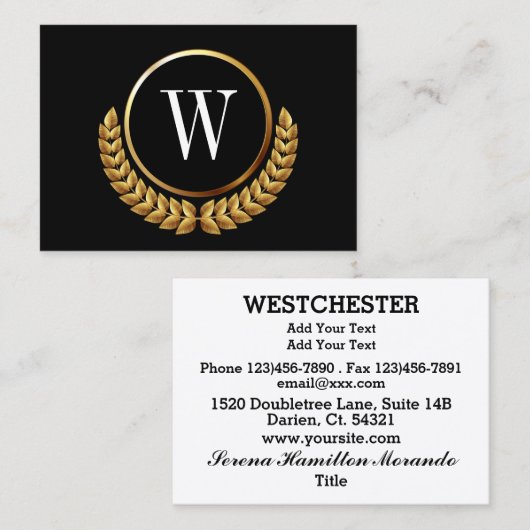 洗練された名刺 名刺 (正面/裏面)