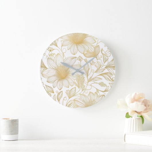 洗練された壁時計（Orievolveddesignsによる） ラージ壁時計 (ホーム)