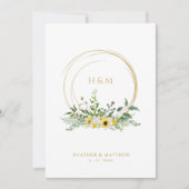 洗練された夏のフローラ結婚ひまわり (正面)