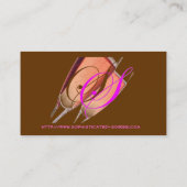 洗練された夜会 名刺 (裏面)