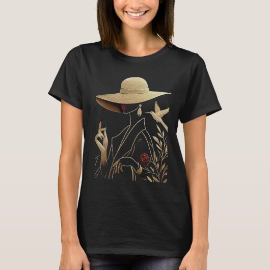 洗練された大人っぽいTシャツ Tシャツ (正面)