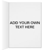 洗練された女性のブルーハットまつげカード (内側 (右))