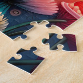 洗練された女性のヘッドピースのシュルレアリズムの芸術 ジグソーパズル (側面)