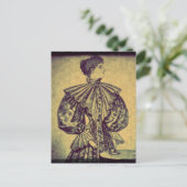 洗練された女性はがき ポストカード (スタンド正面)