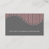 洗練された女性名刺 名刺 (裏面)